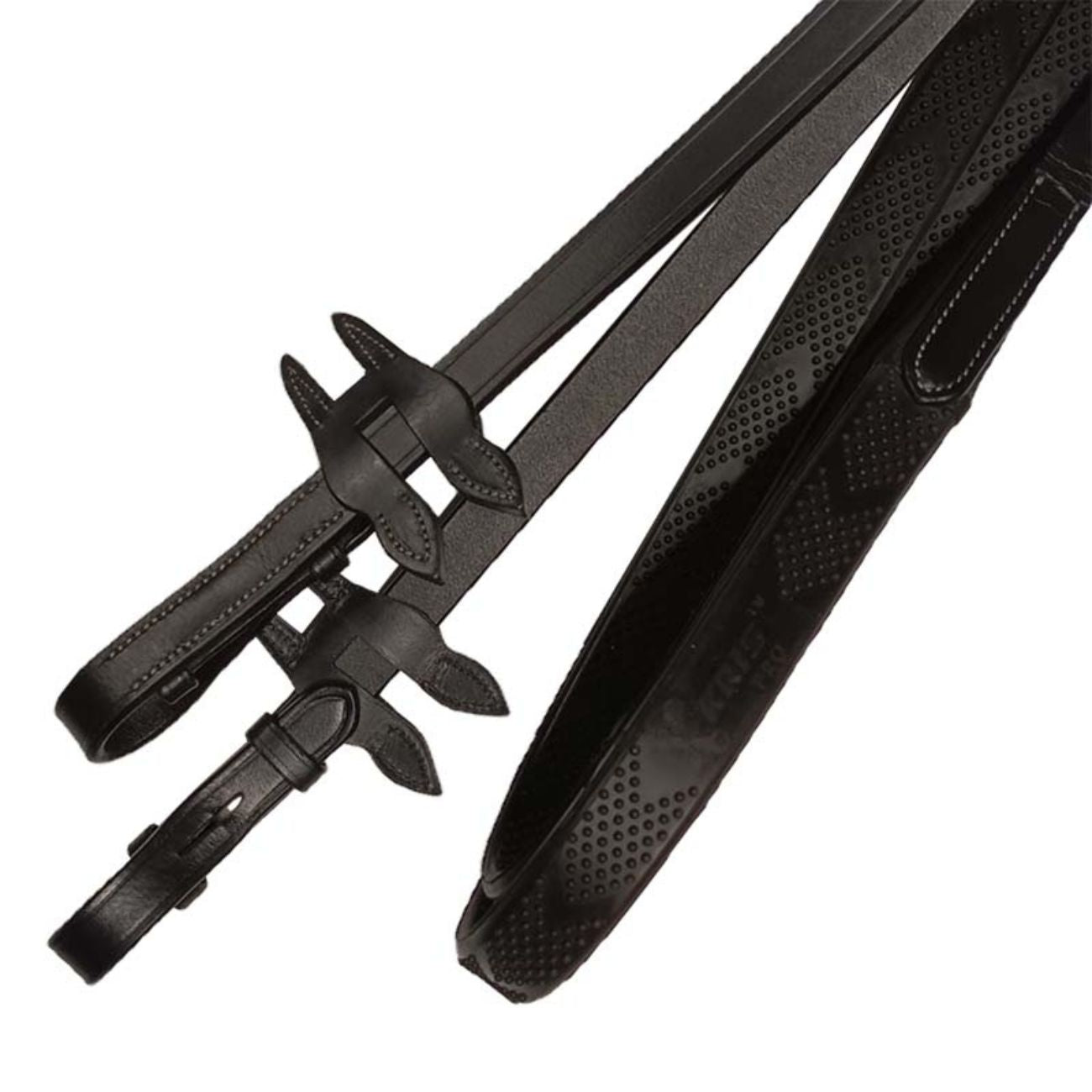HORSENA HORSENA REDINI IN CUOIO E GOMMA KRIS MODELLO "CLASSIC" BLACK HR10600 BLACK 