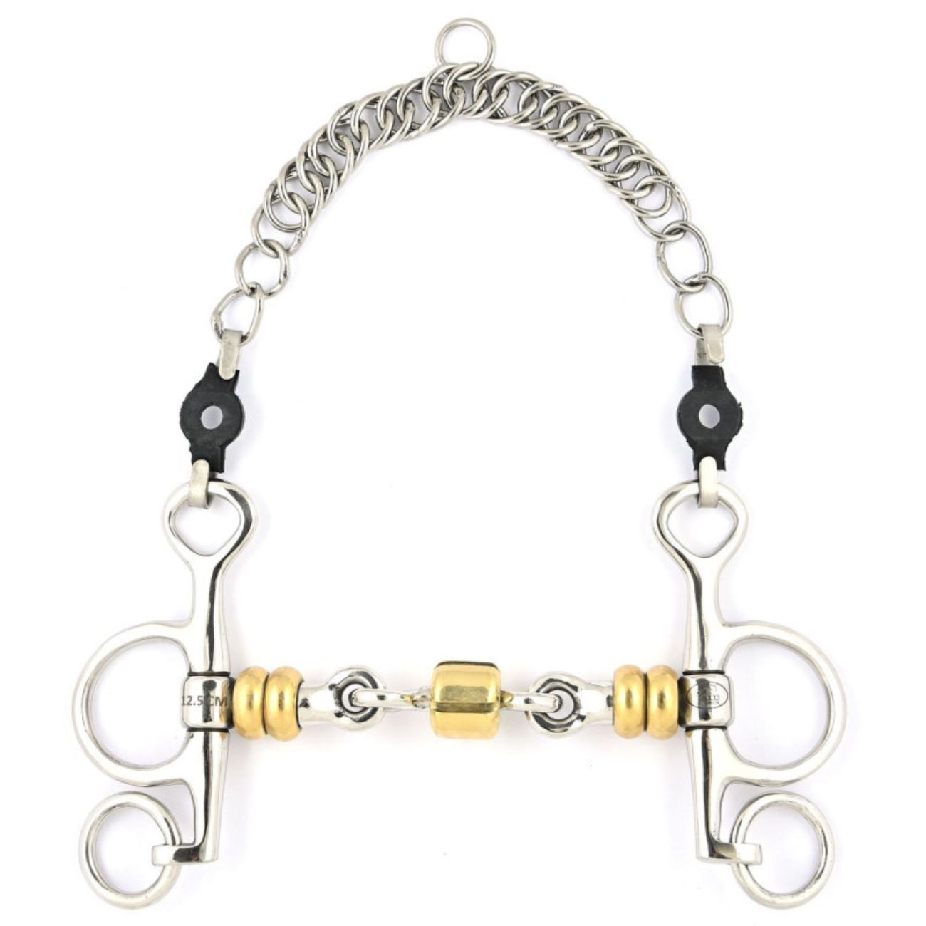 JUMP'IN JUMP'IN PELHAM SPEZZATO IN 3 CON RULLI OTTONE JUMP'IN OTTONE pelham 0077PH 09JU0077PH OTTONE 