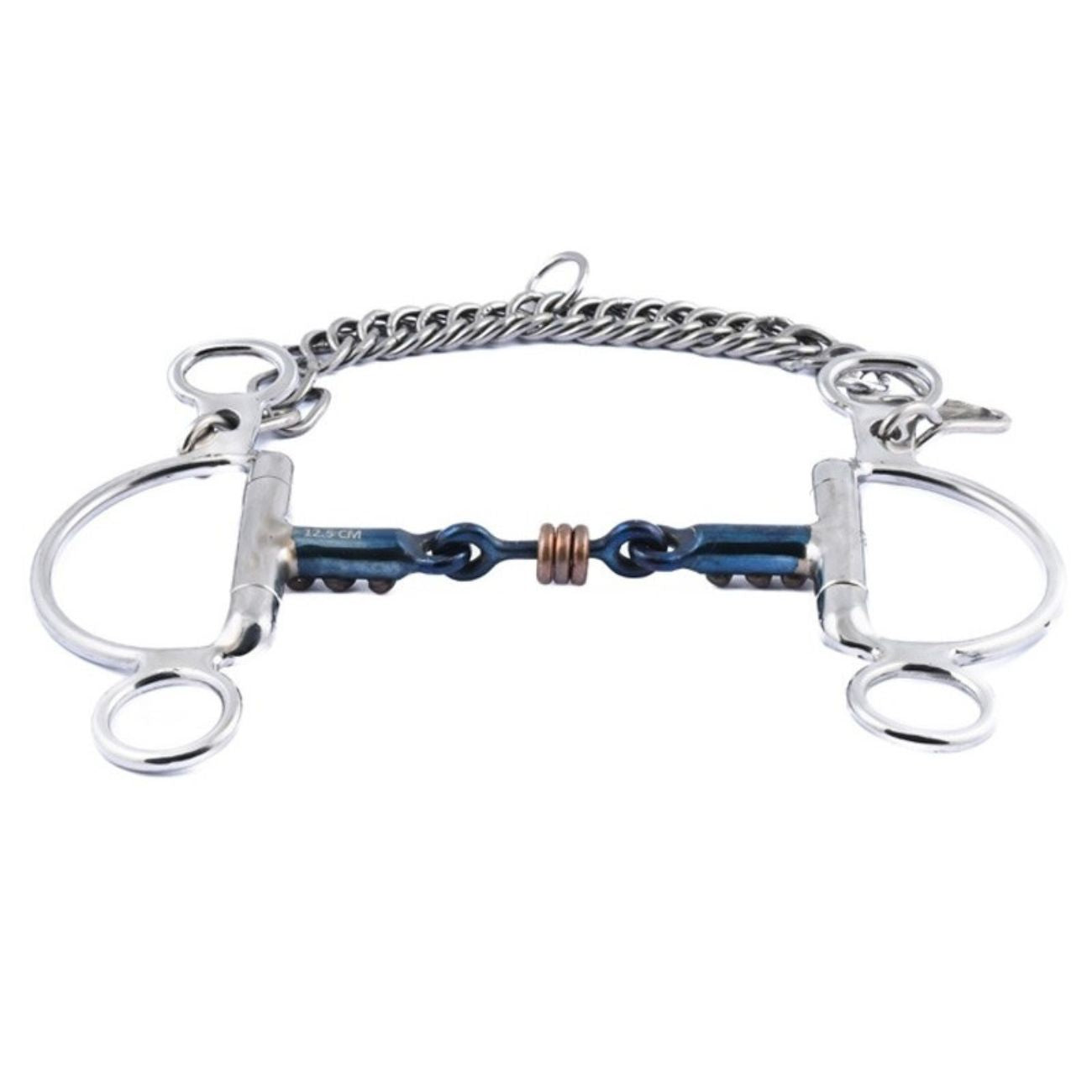 JUMP'IN JUMP'IN FRENCH MOUTH BLUE STEEL FELIPE BIT JUMP'IN INOX imboccature speciali 0102 09JU0102 INOX 