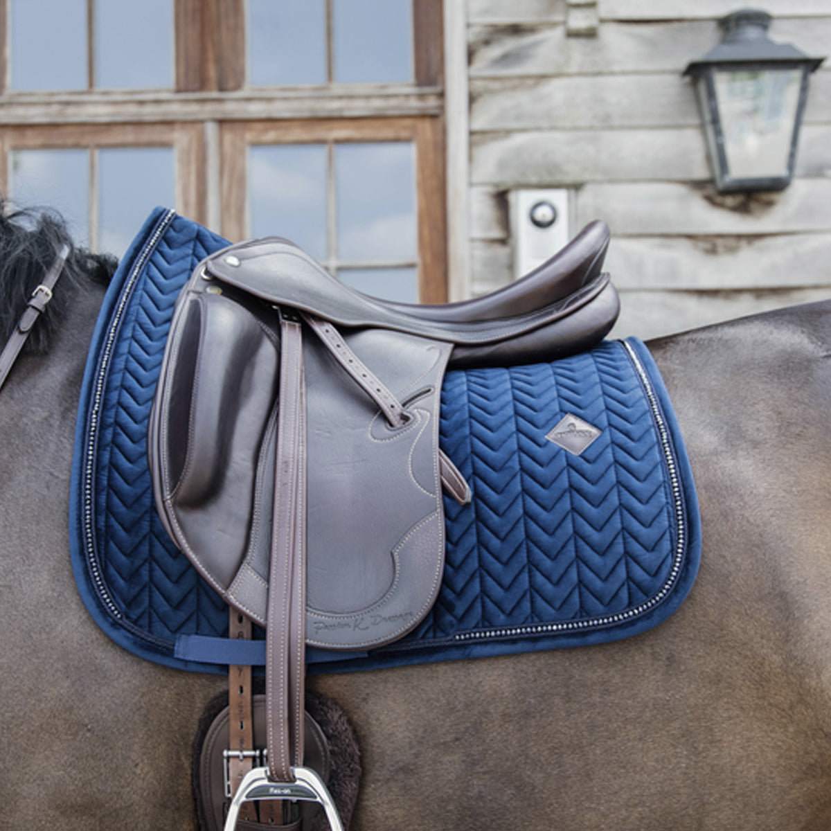KENTUCKY Sottosella Da Dressage Velvet Pearls Blu 42590-DR 03NAVY 