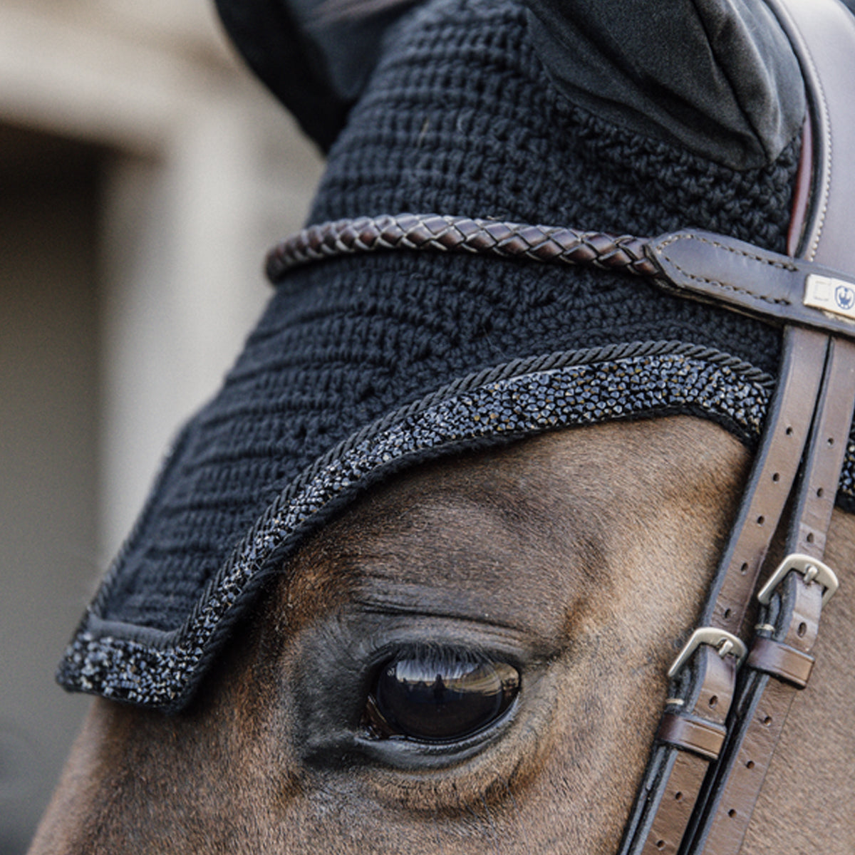 KENTUCKY KENTUCKY CUFFIA ANTIRUMORE CON GLITTER KENTUCKY Nero cuffie antirumore - antimosche 42625 01BLACK 