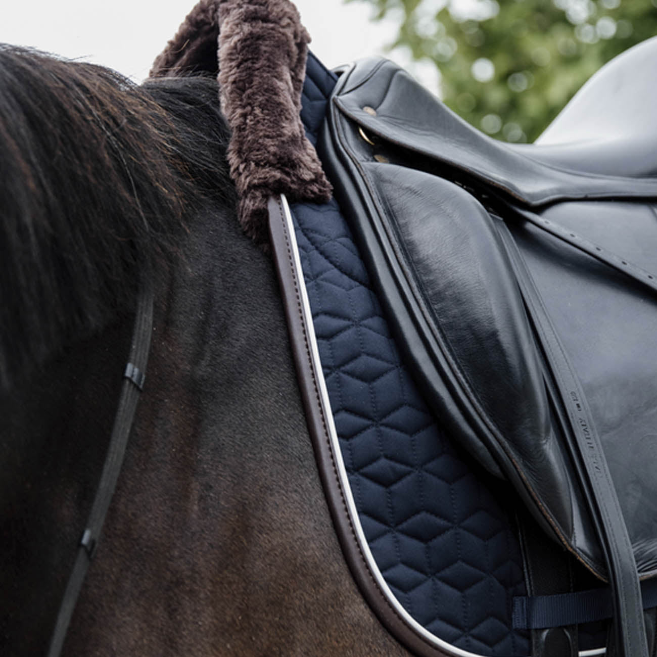 KENTUCKY KENTUCKY SOTTOSELLA DA DRESSAGE CON PELO SKIN FRIENDLY Blu sottosella tecnico 42468-DR 03NAVY 