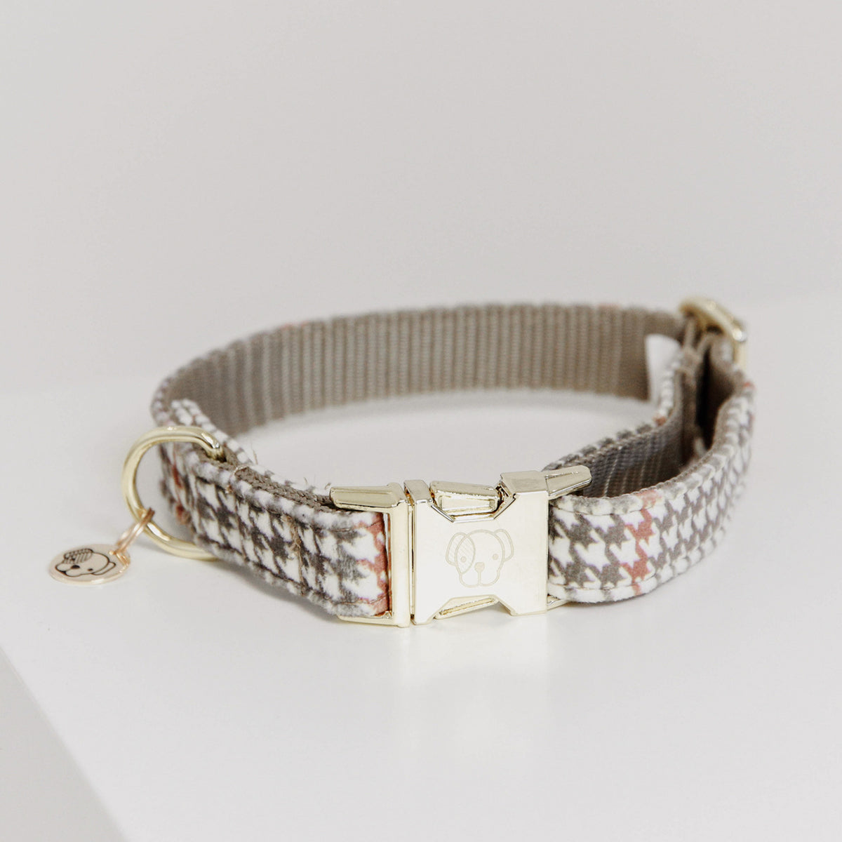 KENTUCKY KENTUCKY COLLARE PER CANE IN PIED-DE-POULE KENTUCKY Beige accessorio per cani 09KT42544 32BEIGE 