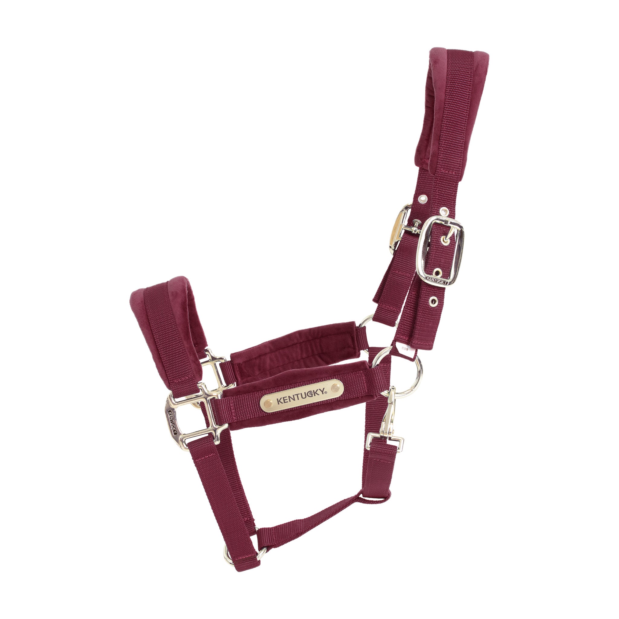 KENTUCKY KENTUCKY CAPEZZA IN VELLUTO KENTUCKY Rosso capezza per stalla e paddock 42558 17BORDEAUX 