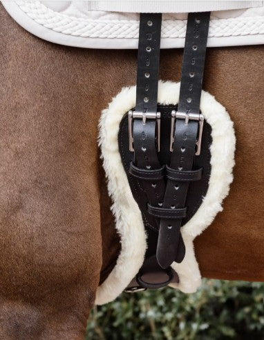 KENTUCKY KENTUCKY SHEEPSKIN ANATOMIN SHORT GIRTH KENTUCKY Nero sottopancia da salto 42434 01BLACK 