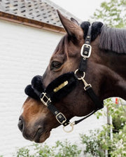 KENTUCKY KENTUCKY NYLON SHEEPSKIN HALTER SOFT KENTUCKY Nero capezza per stalla e paddock 42565 01BLACK 