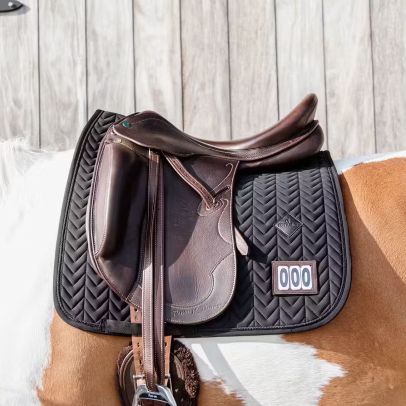 KENTUCKY Sottosella Da Dressage Fishbone Competition Kentucky Nero 42582-DR 01BLACK 