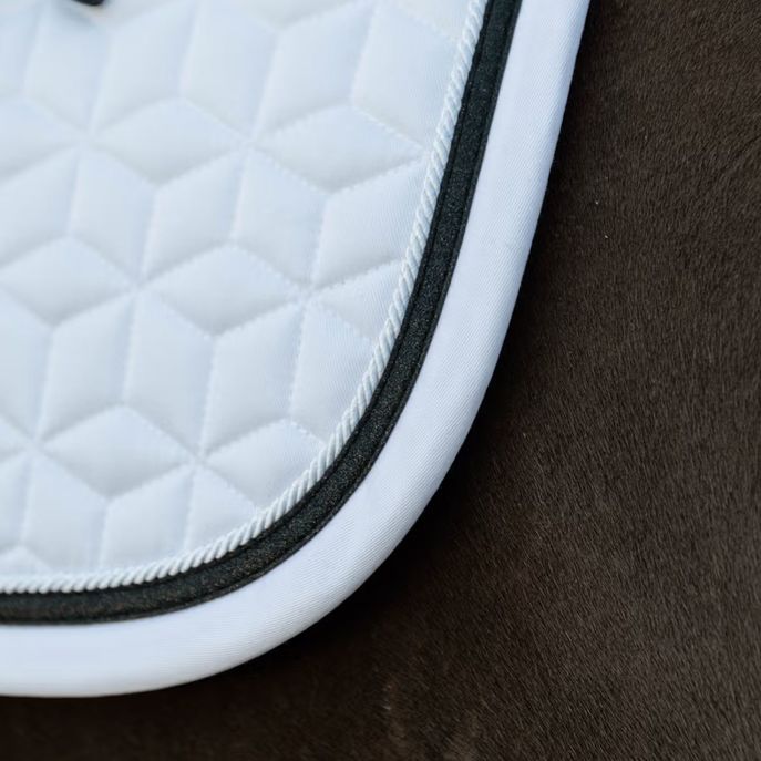 KENTUCKY Sottosella Da Dressage Con Cordino Glitterato Kentucky Bianco/Nero 42584-DR 02-01WHITE/BLACK 