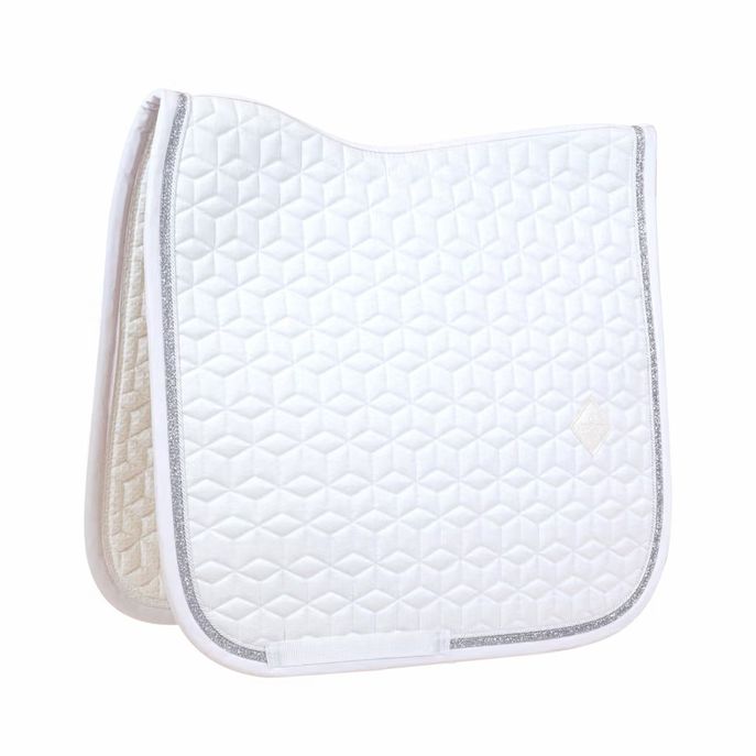 KENTUCKY Sottosella Da Dressage Con Cordino Glitterato Kentucky Bianco 42584-DR 02-02WHITE/WHITE 