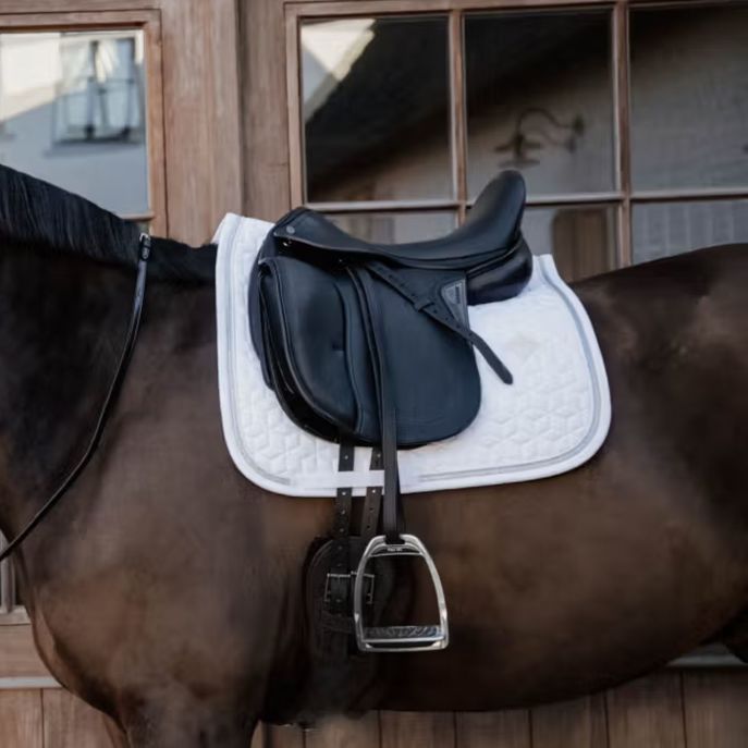 KENTUCKY Sottosella Da Dressage Con Cordino Glitterato Kentucky Bianco 42584-DR 02-02WHITE/WHITE 
