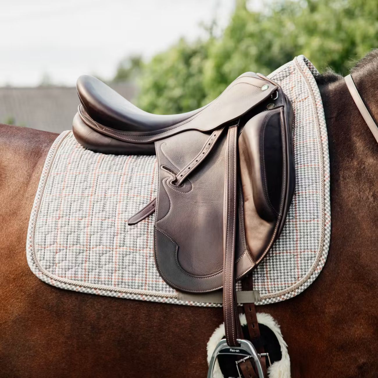 KENTUCKY Sottosella Da Dressage Pied-De-Poule Kentucky Beige 42585-DR 32BEIGE 