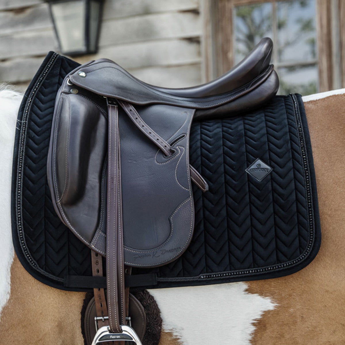 KENTUCKY Sottosella Da Dressage Velvet Pearls Nero 42590-DR 01BLACK 