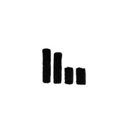 KENTUCKY Kit 4 Pezzi In Agnellino Sintetico Per Capezza Kentucky Nero 42603 01BLACK 