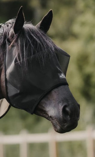 KENTUCKY KENTUCKY FLY MASK CLASSIC WITHOUT EARS KENTUCKY Nero cuffie antirumore - antimosche 42645 01BLACK 