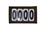 KENTUCKY KENTUCKY HEAD NUMBER PVC VELCRO 4 NUMBER Marrone accessori cavaliere 42683 05BROWN 