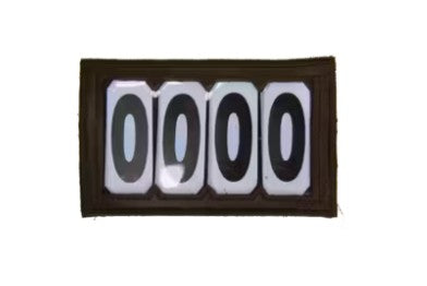 KENTUCKY KENTUCKY HEAD NUMBER PVC VELCRO 4 NUMBER Marrone accessori cavaliere 42683 05BROWN 