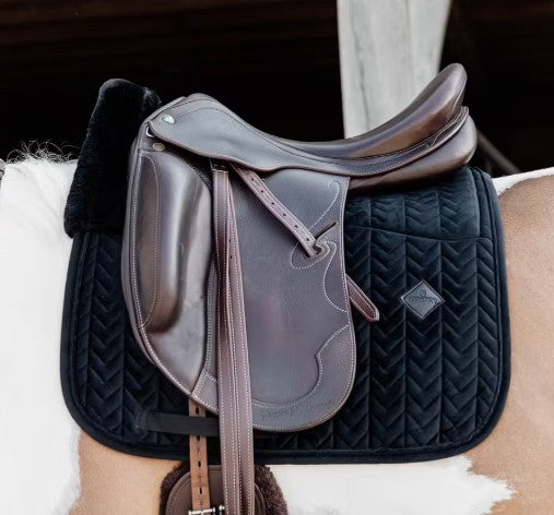 KENTUCKY KENTUCKY SKIN FRIENDLY SADDLE PAD VELVET DRESSAGE KENTUCKY Nero sottosella tecnico 42706-DR 01BLACK 