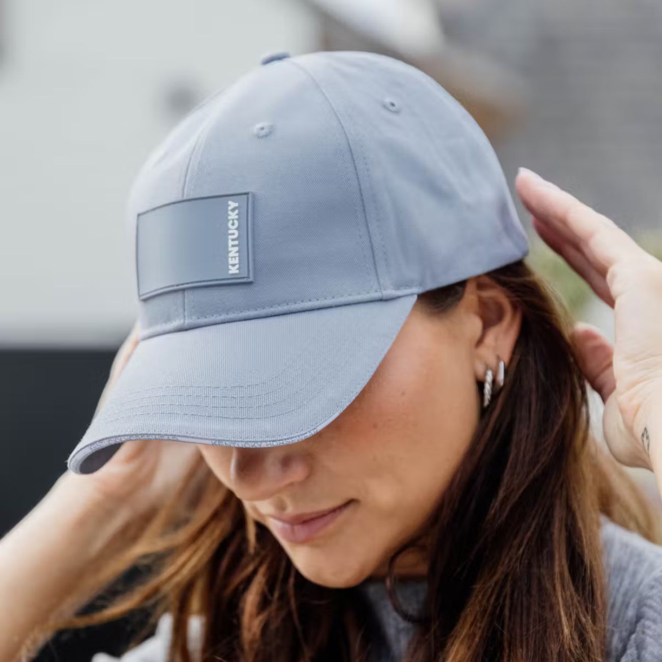 KENTUCKY KENTUCKY CAP RUBBER LOGO KENTUCKY Blu berretto per scuderia 42715 61LIGHTBLUE 