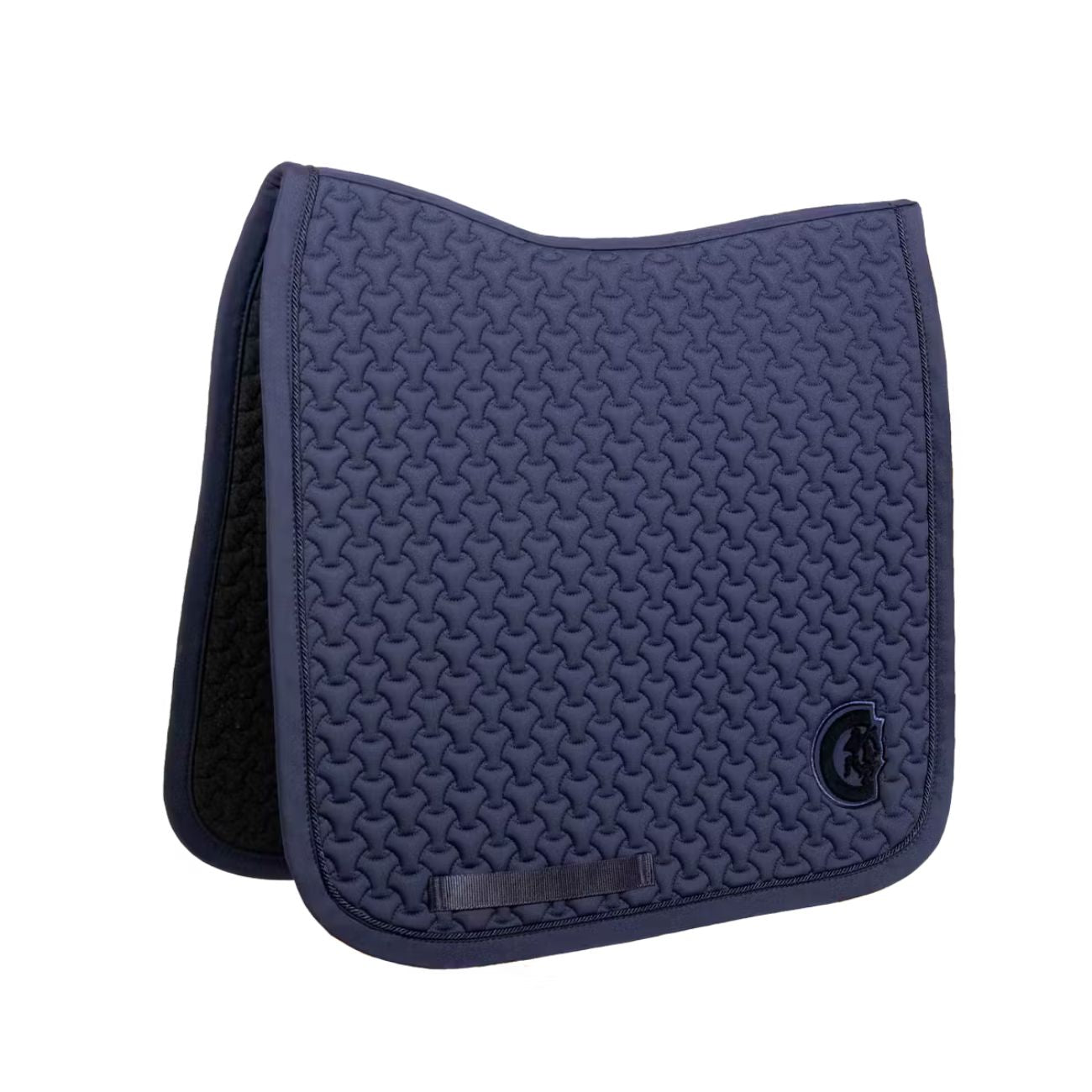 KENTUCKY KENTUCKY SADDLE PAD PLAITED 3D LOGO DRESSAGE KENTUCKY Blu sottosella tecnico 42719-DR 03NAVY 