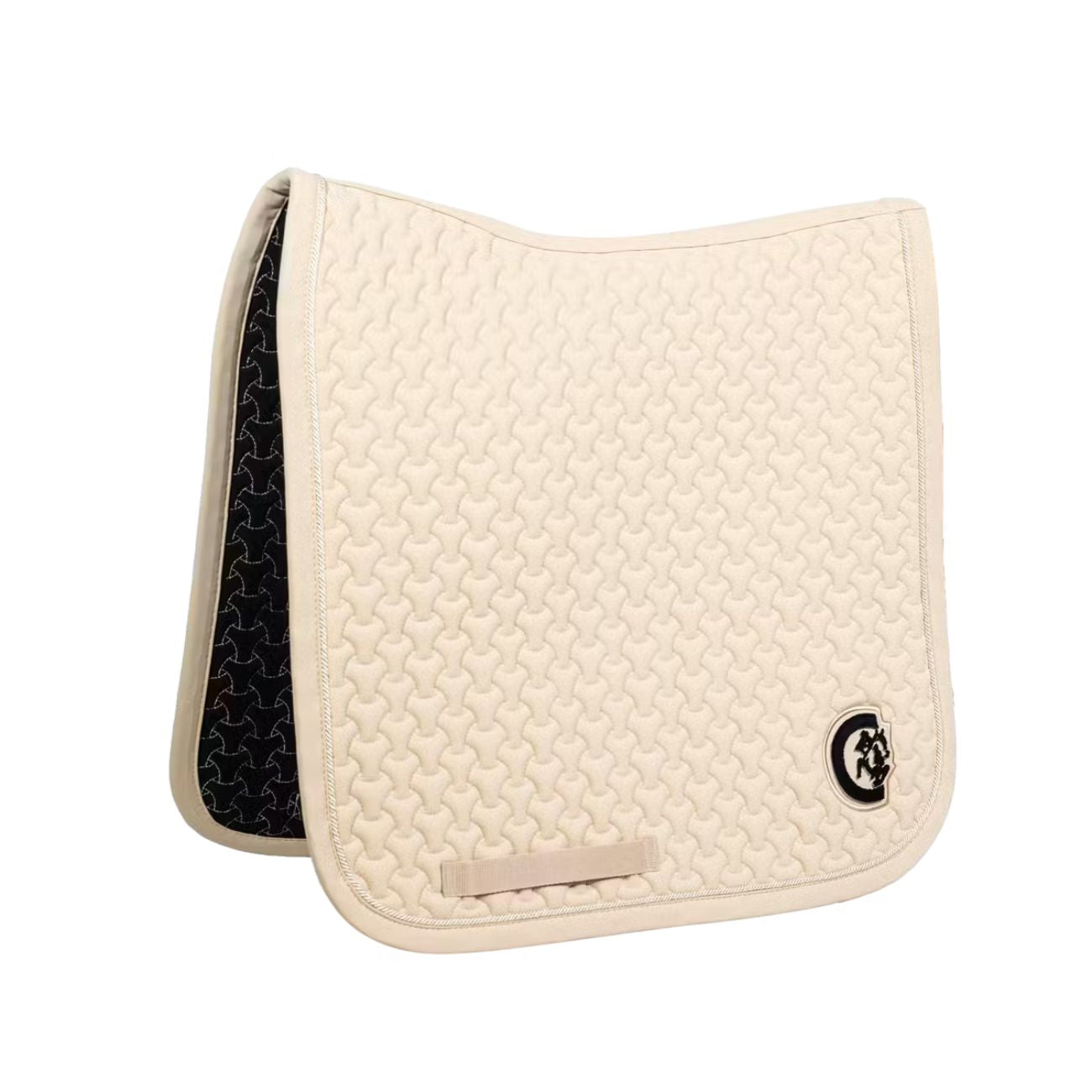 KENTUCKY KENTUCKY SADDLE PAD PLAITED 3D LOGO DRESSAGE KENTUCKY Beige sottosella tecnico 42719-DR 32BEIGE 