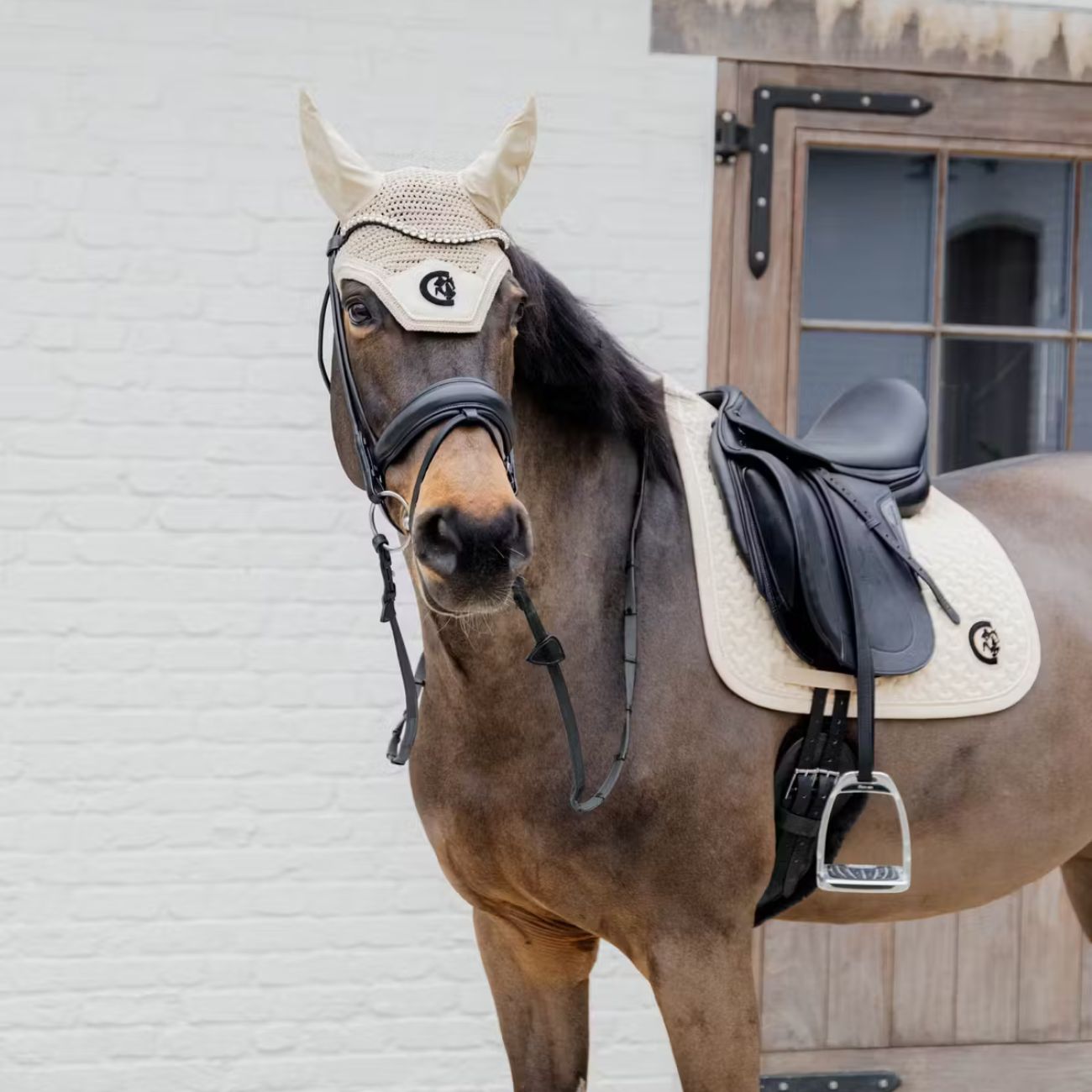 KENTUCKY KENTUCKY SADDLE PAD PLAITED 3D LOGO DRESSAGE KENTUCKY Beige sottosella tecnico 42719-DR 32BEIGE 