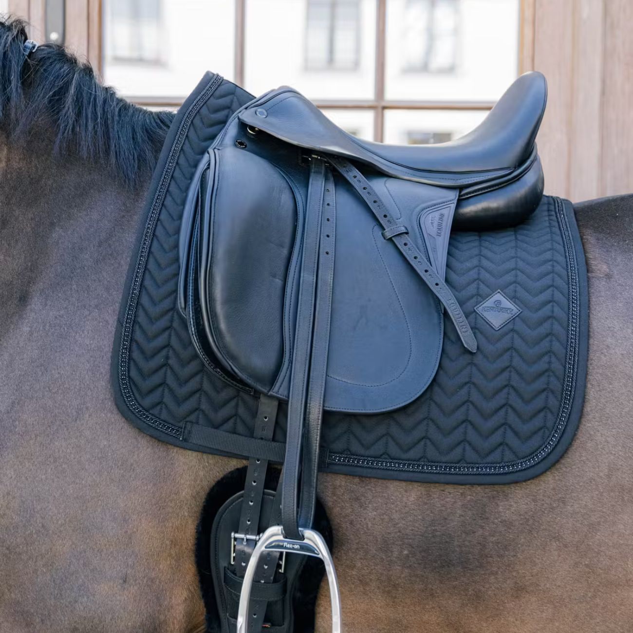KENTUCKY Sottosella Da Dressage With Metal Chain Kentucky Nero 42721-DR 01BLACK 