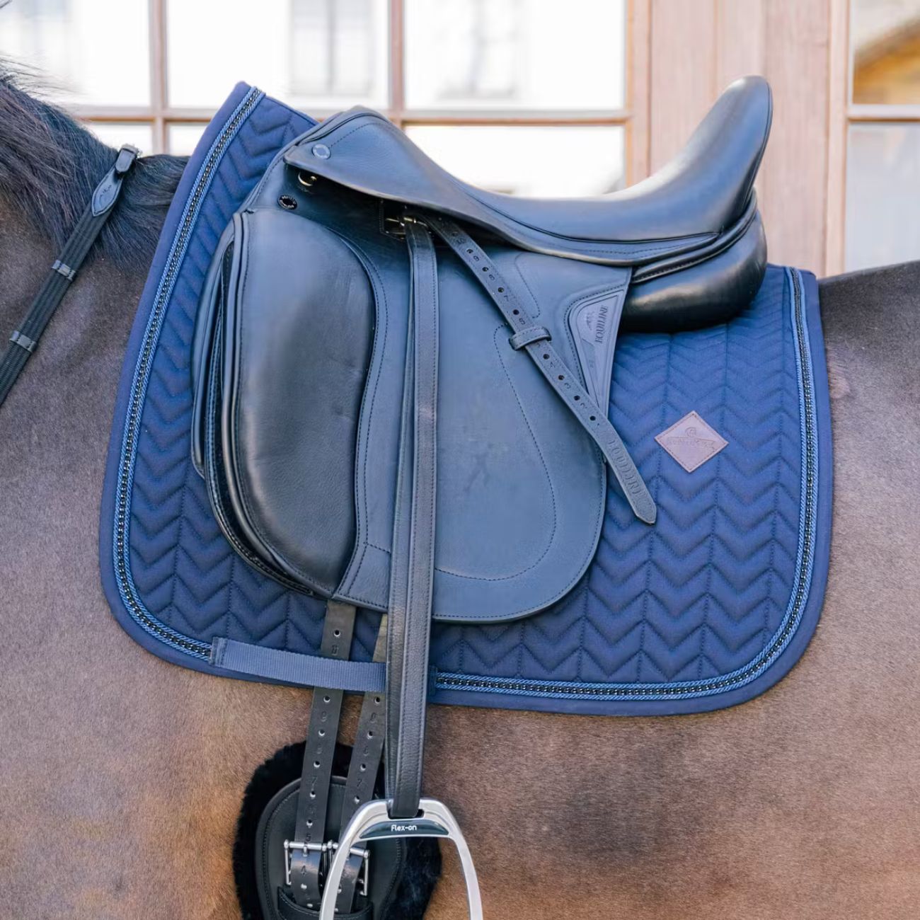 KENTUCKY Sottosella Da Dressage With Metal Chain Kentucky Blu 42721-DR 03NAVY 