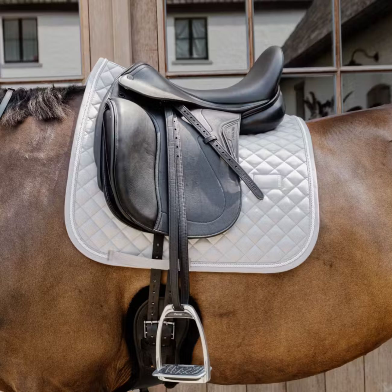 KENTUCKY KENTUCKY SADDLE PAD DIAMOND ROPE DRESSAGE KENTUCKY Grigio sottosella tecnico 42724-DR 08GREY 