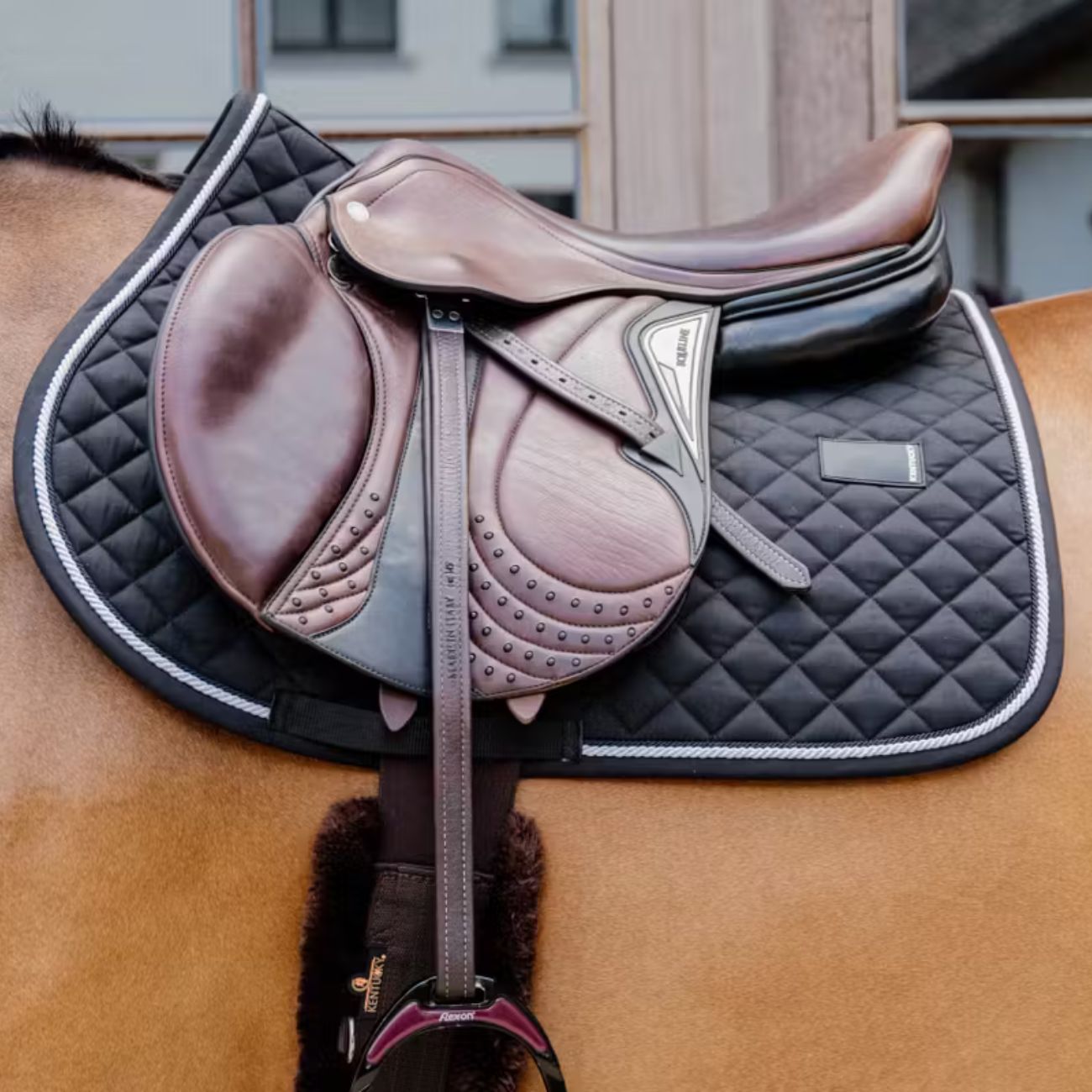 KENTUCKY KENTUCKY SADDLE PAD DIAMOND ROPE JUMPING KENTUCKY Nero sottosella tecnico 42724-SJ 01BLACK 