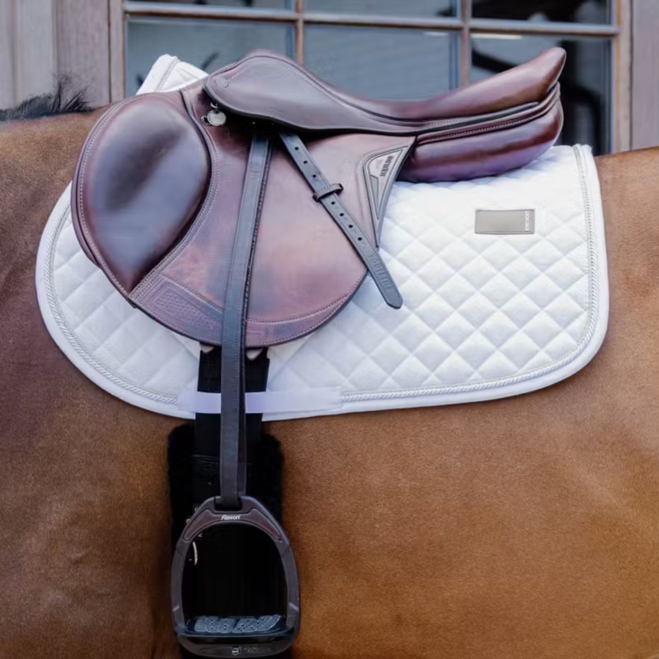 KENTUCKY KENTUCKY SADDLE PAD DIAMOND ROPE JUMPING KENTUCKY Bianco sottosella tecnico 42724-SJ 02WHITE 