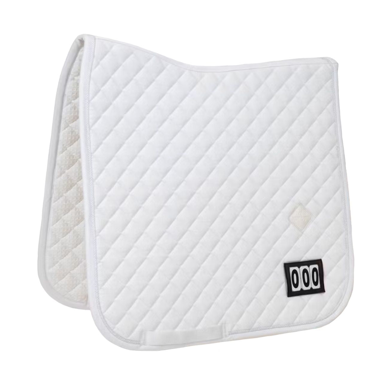 KENTUCKY KENTUCKY SADDLE PAD DIAMOND COMPETITON WITH 2 NUMBERS DRESSAGE KENTUCKY Bianco sottosella tecnico 42725-DR 2WHITE 