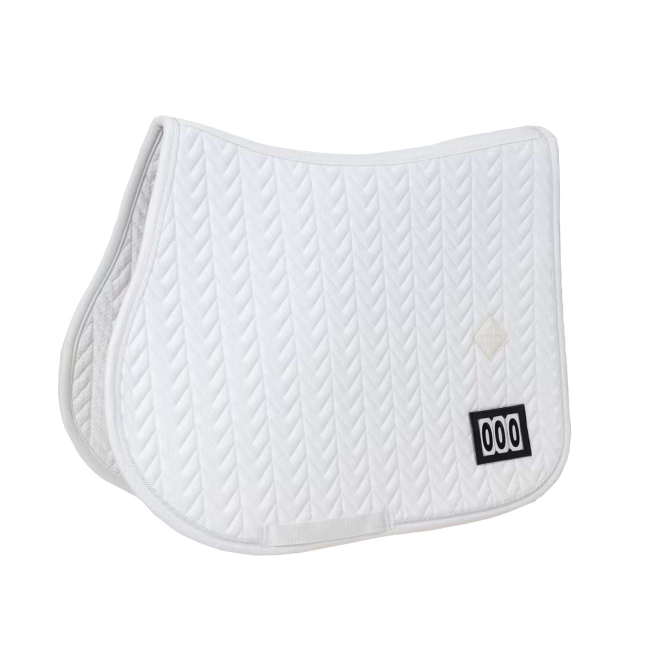 KENTUCKY KENTUCKY SADDLE PAD FISHBONE COMPETITION WITH 2 NUMBERS SHOW JUMPING KENTUCKY Bianco sottosella tecnico 42726-SJ 02WHITE 