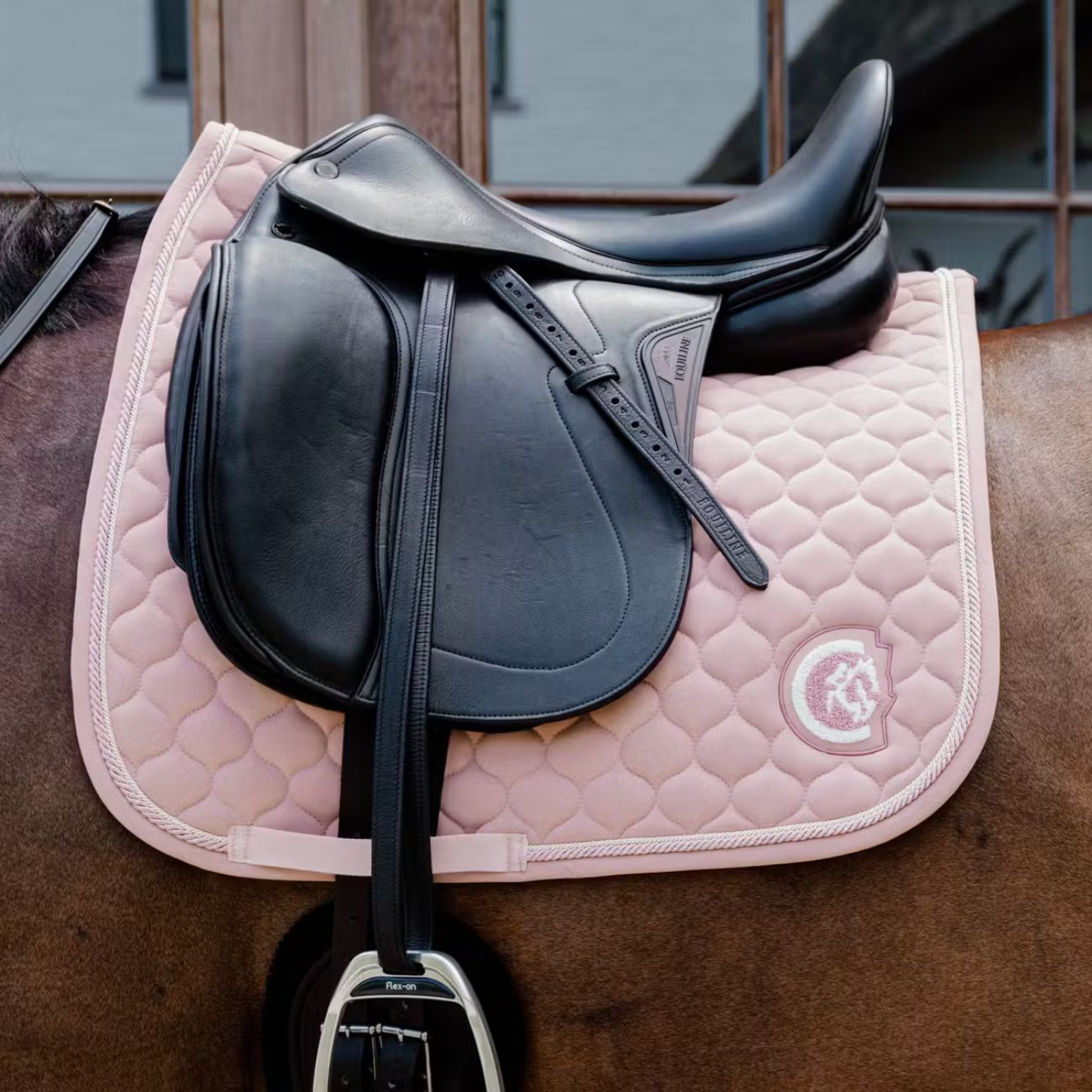 KENTUCKY KENTUCKY SADDLE PAD ONIN QUILT 3D LOGO DRESSAGE KENTUCKY Rosa sottosella tecnico 42728-DR 10OLDROSE 