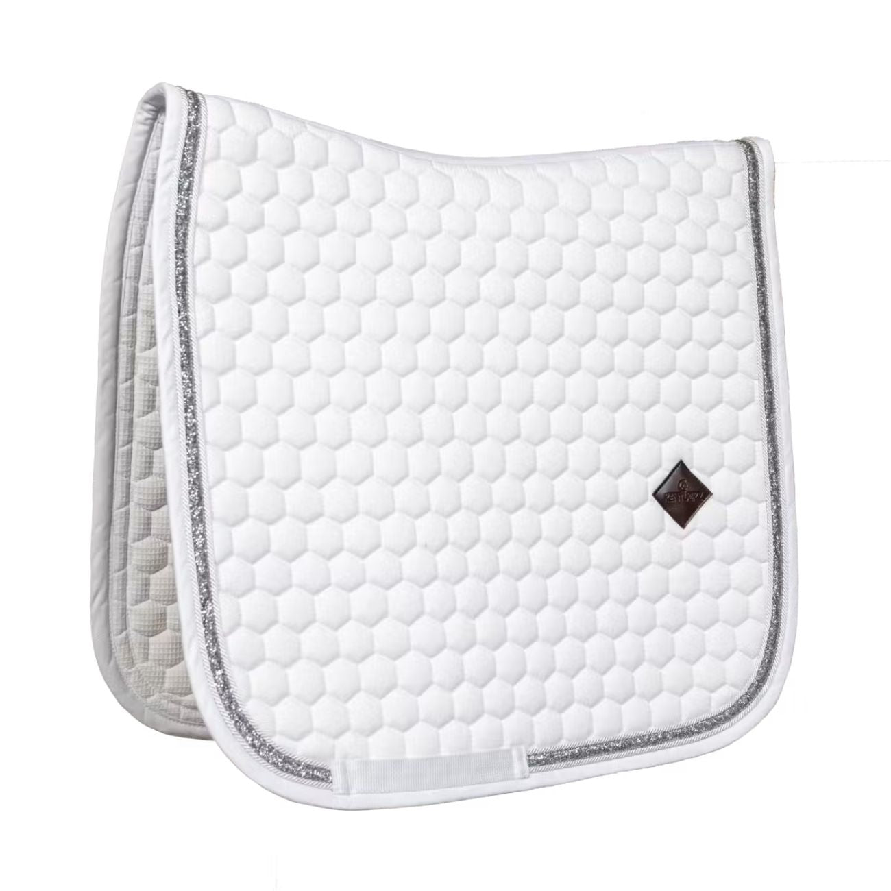 KENTUCKY Sottosella Da Dressage Glitter Band Kentucky Bianco/Argento 42730-DR 02-42WHITE/SILVER 