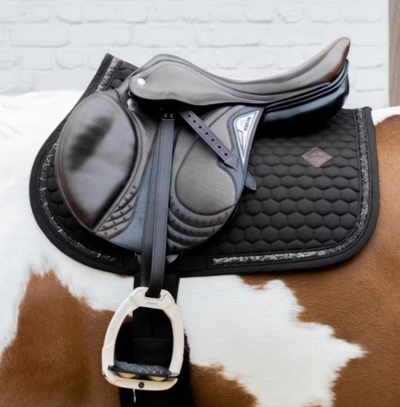 KENTUCKY KENTUCKY SADDLE PAD GLITTER BAND JUMPING KENTUCKY Nero sottosella tecnico 42730-SJ 01BLACK 