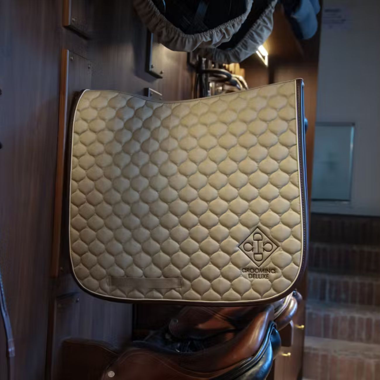 GROOMING DELUXE GROOMING DELUXE Saddle Pad Grooming Deluxe Dressage Beige nan Sottosella Dressage 42731-DR 32BEIGE 