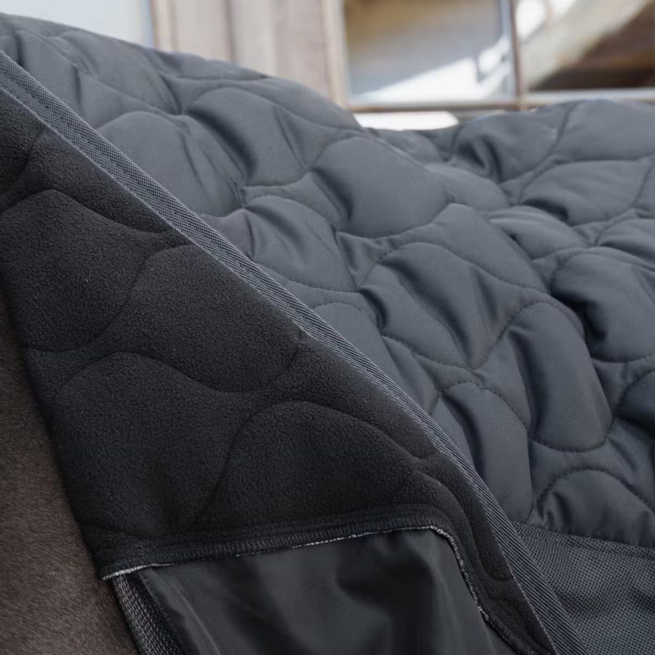 KENTUCKY KENTUCKY TRANSPORT COMBO COOLER FLEECE Nero coperta per cavallo 52128 01BLACK 