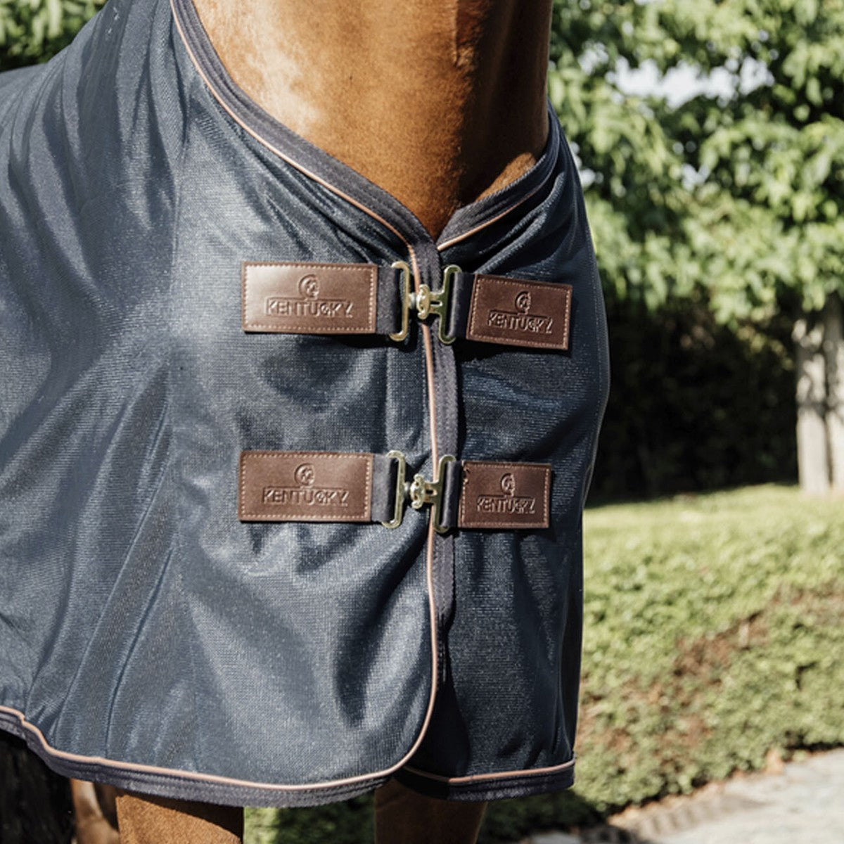 KENTUCKY KENTUCKY COPERTA ANTIINSETTI MESH FLY SHEET Blu coperta per cavallo 52157 03NAVY 