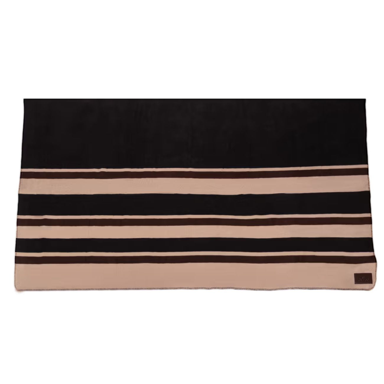 KENTUCKY Coperta In Pile 210x200cm Heavy Fleece Square Stripes Kentucky Marrone/Beige 52172 05BROWN/BEIGE 