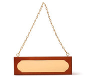 GROOMING DELUXE GROOMING DELUXE Stable Name Plate Hanger Grooming Deluxe Brown nan Accessori Cavaliere 82127 05BROWN 