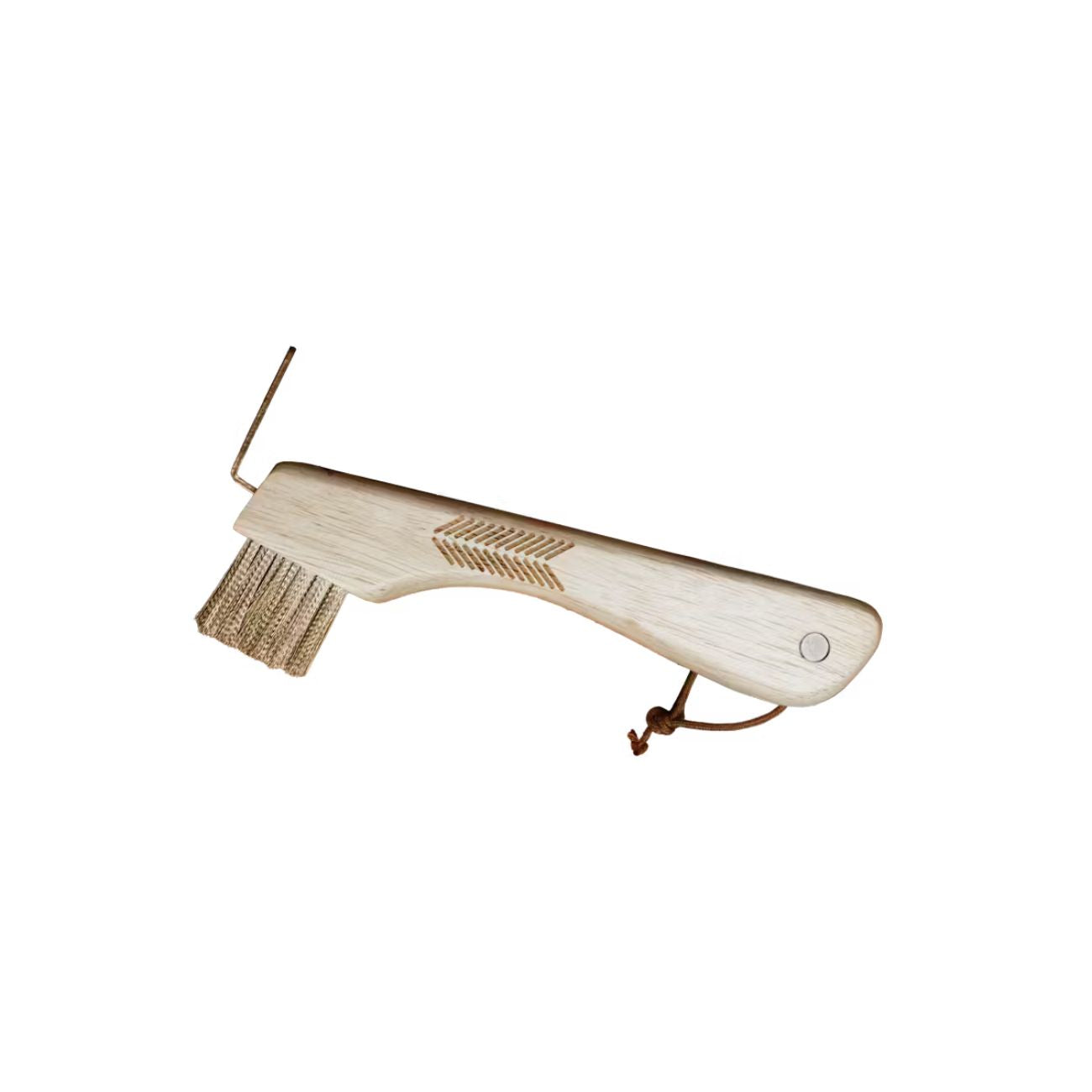 GROOMING DELUXE GROOMING DELUXE Hoof Pick With Metal Bristle Magnet Brown nan Cura Zoccoli 82176 05BROWN 