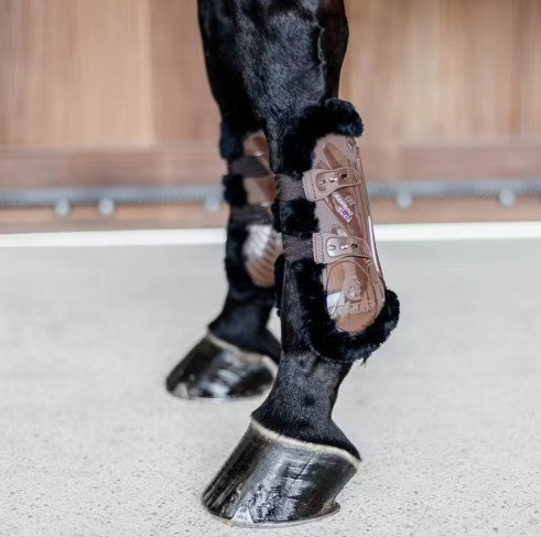 KENTUCKY Stinchiere Vegan Sheepskin Tendon Boots Bamboo Elastic Kentucky Marrone/Nero 88102 05-01BROWN/BLACK 