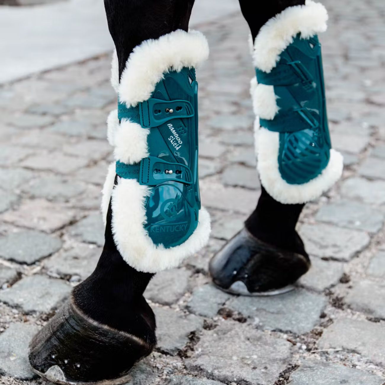 KENTUCKY Stinchiere Vegan Sheepskin Tendon Boots Bamboo Elastic Kentucky Smeraldo 88102 71EMERALD 