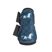 KENTUCKY KENTUCKY TURNOUT BOOTS WITH HORSE DESIGN KENTUCKY Nero protezioni arti cavallo 88109 01BLACK 