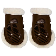 KENTUCKY KENTUCKY VEGAN SHEEPSKIN FETLOCK BOOTS ELASTIC KENTUCKY Marrone protezioni arti cavallo 88208 05BROWN 