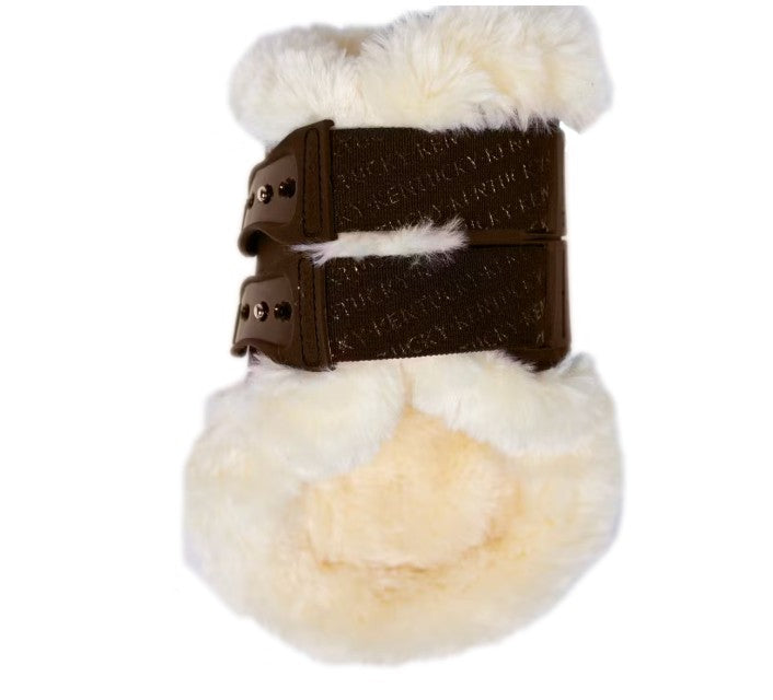 KENTUCKY KENTUCKY VEGAN SHEEPSKIN FETLOCK BOOTS ELASTIC KENTUCKY Marrone protezioni arti cavallo 88208 05BROWN 