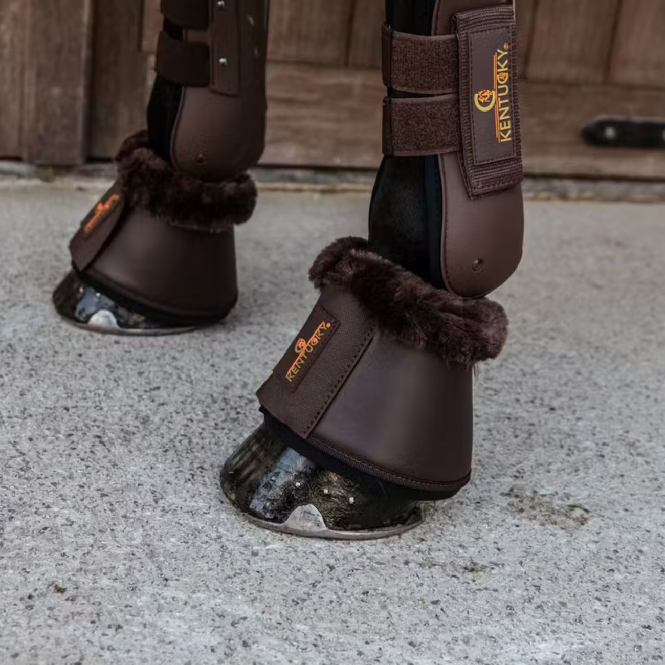 KENTUCKY Paraglomi In Pelle Con Agnellino Kentucky Marrone/marrone 88295 05-05BROWN/BROWN 