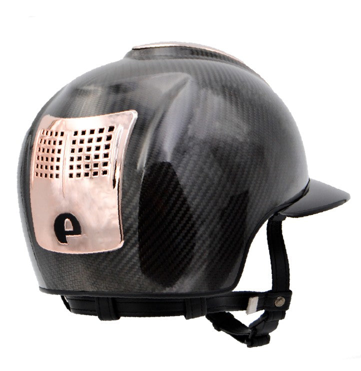 KEP ITALIA Cap Kep Italia E-Light Carbon Con Visiera Polo E Inserti Oro Rosa CARB029.S.RGLD BLACK 