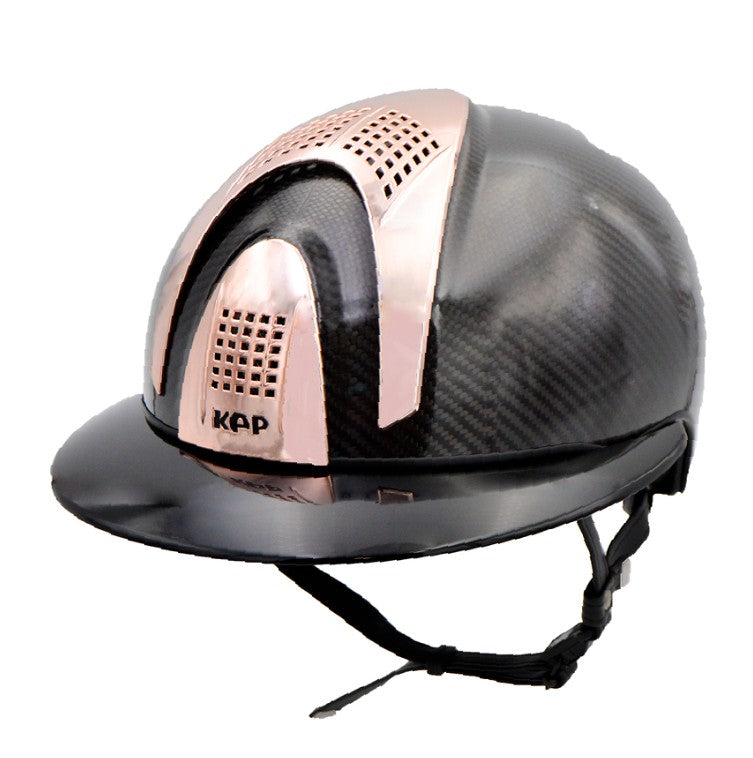 KEP ITALIA Cap Kep Italia E-Light Carbon Con Visiera Polo E Inserti Oro Rosa CARB029.S.RGLD BLACK 