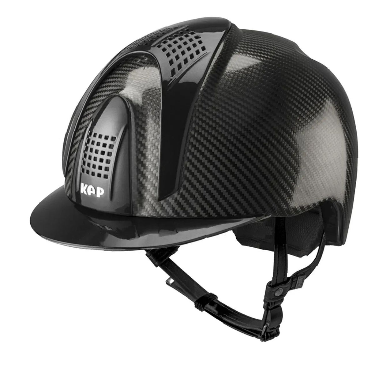 KEP ITALIA Cap Kep Italia E-light Lucido Con Visiera Standard Nero CARBL3 NERO 